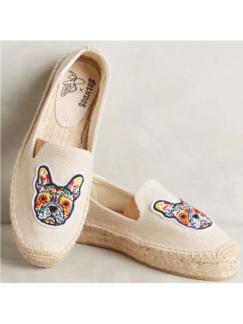 Anthropologie Frenchie Esparilles Soludos Sand Womens Size 8 Slip On Shoes‎ Boho